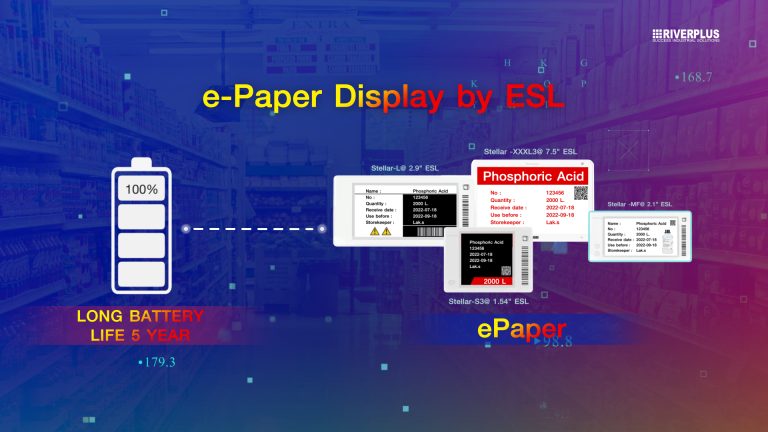 E-Paper display in Warehouse & Manufacturing